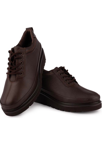 Rahat Modern Ortopedik Yumuşak Deri Ayakkabı Kahve 3556 fiyatları