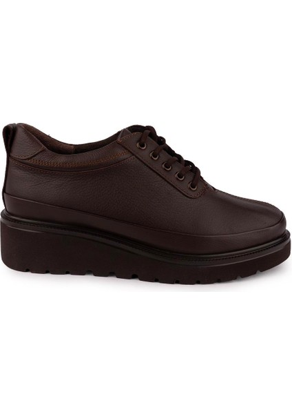 Rahat Modern Ortopedik Yumuşak Deri Ayakkabı Kahve 3556 fırsatları