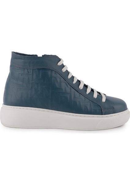 Modern Deri Converse Bot Kot Mavi 1301