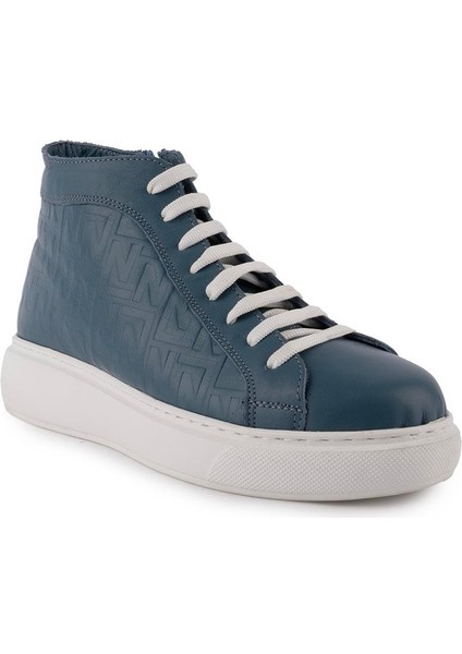 Modern Deri Converse Bot Kot Mavi 1301