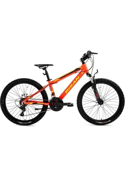 Kdx 2900 Erkek Dağ Bisikleti 32CM V 24 Jant 21 Vites Neon Turuncu Sarı Siyah