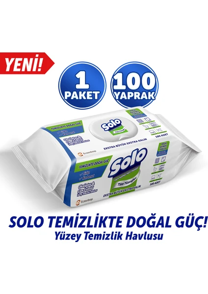 Temizlikte Doğal Güç Okaliptus&Çam Esintisi Yüzey Temizlik Havlusu 100 Yaprak