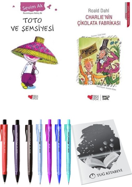 Charlie'nin Çikolata Fabrikası ve Toto ve Şemsiyesi 2'li Set + Hediyeli