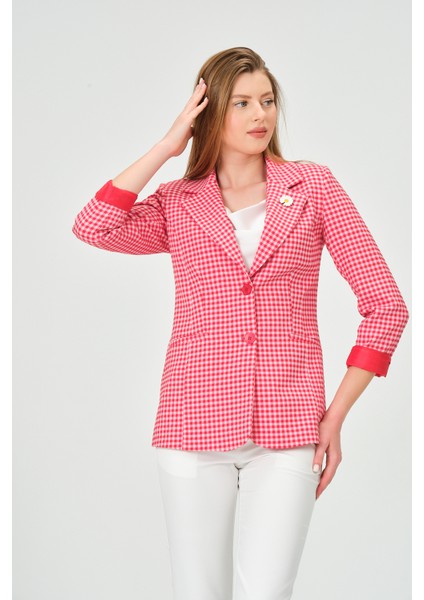 Pötikare Desenli Blazer Ceket