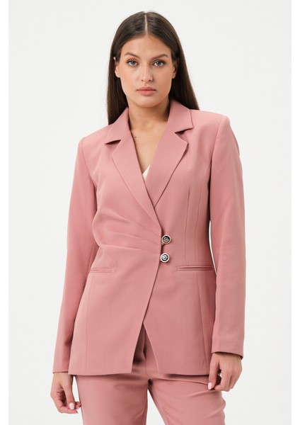 Dikiş Detaylı Blazer Ceket