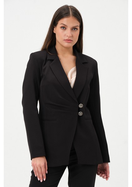 Dikiş Detaylı Blazer Ceket