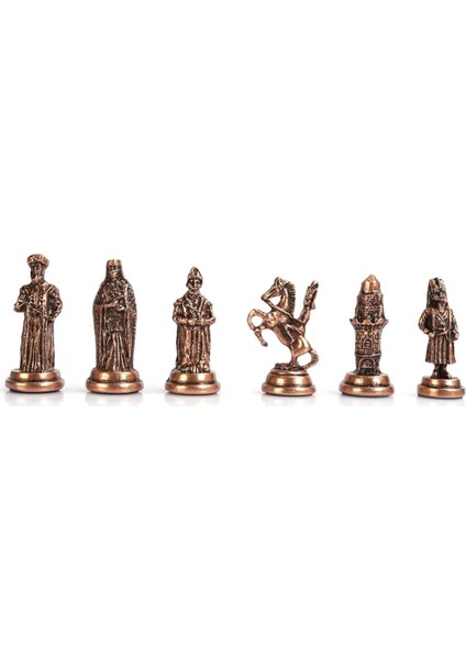 Gifthome Orta Boy Metal Osmanlı-Bizans Satranç Tk. Antik ve Ceviz Desenli Sandıklı Mdf TAHTASI(36X36 Cm.) modelleri