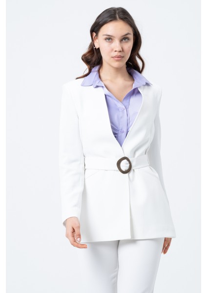 Kemerli Blazer Ceket