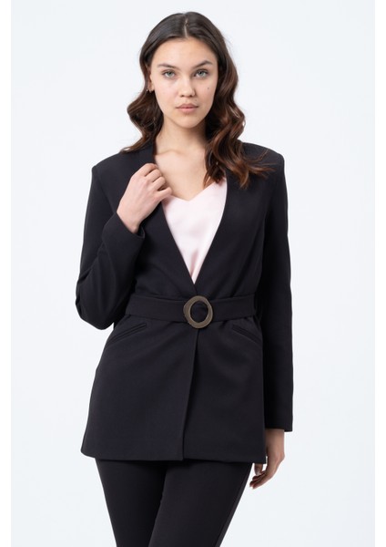 Kemerli Blazer Ceket