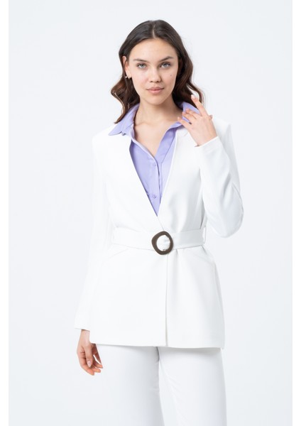 Kemerli Blazer Ceket