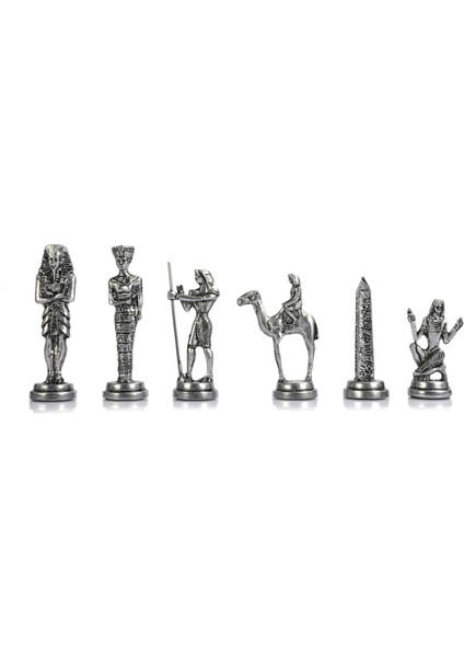 Gifthome Metal Mısır Satranç Takımı Antik ve Mermer Desenli Mdf Sandıklı Satranç Tahtası (36X36X6 Cm.) fırsatları