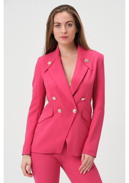 Yakası Düğmeli Blazer