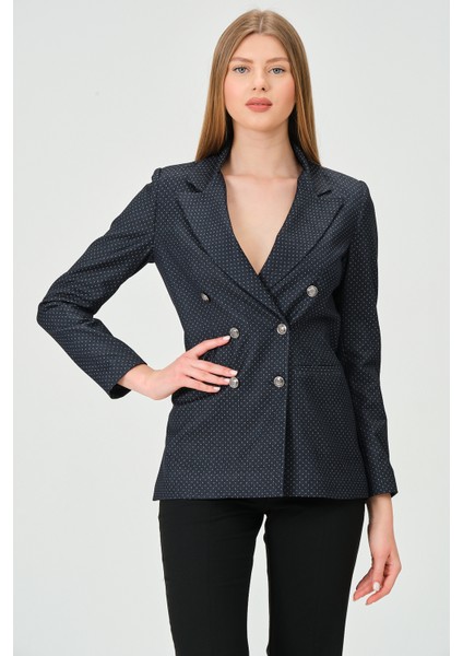 Desenli Kumaştan Blazer Ceket modelleri
