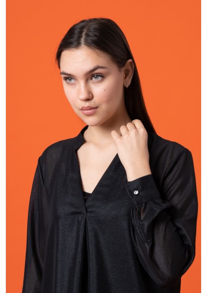 Parıltılı Transparan Bluz fiyatları