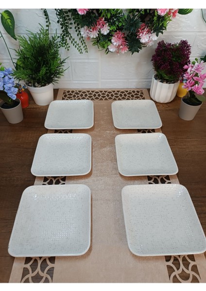 Bta Life 6 Lı Hasır Desenli Seramik Pasta Tabağı fiyatları