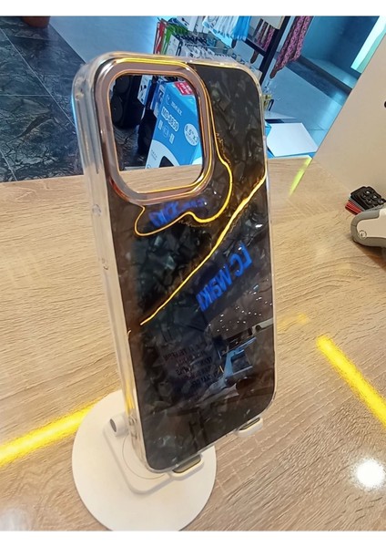 Apple iPhone 13 Pro Uyumlu Mermer Desen Darbe Korumalı Premium Kapak
