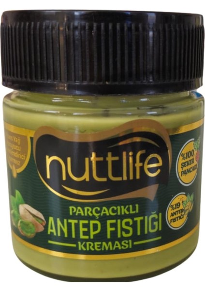 Nuttlife Parçacıklı Antep Fıstığı Kreması 200 gr