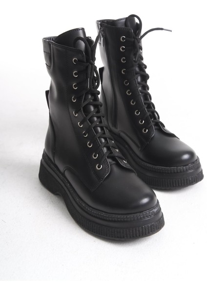 Kadın Kalın Tabanlı Bağcıklı Fermuarlı Günlük Tam Kalıp Platform Taban Bot fırsatları