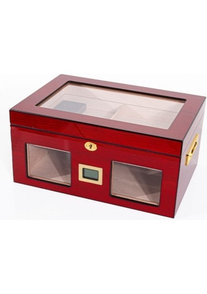 Humidor / Puro Saklama Kutusu Kırmızı 0143