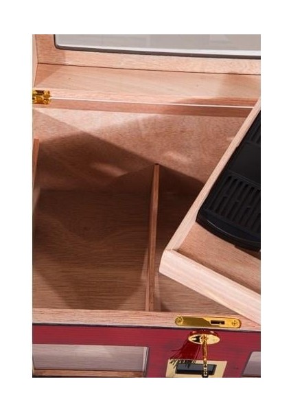 Humidor / Puro Saklama Kutusu Kırmızı 0143 indirimleri