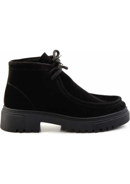 Siyah Süet Hakiki Deri Kadın Bot & Bootie K02041200502 fiyatları