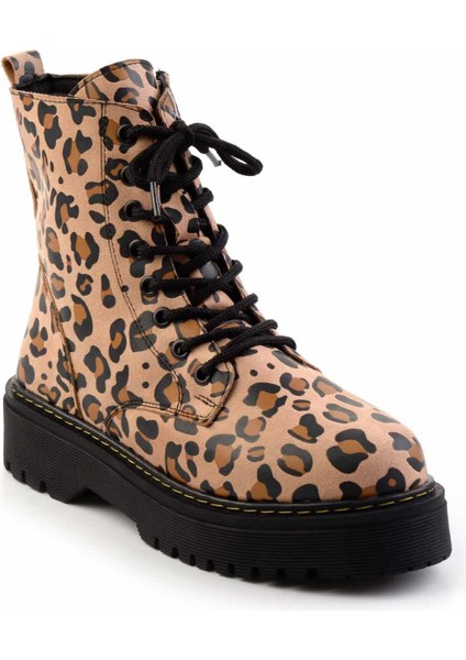 Leopar Süet Kadın Bot & Bootie K02590031202 modelleri