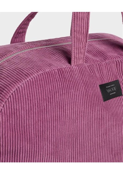 Omuz Çantası Corduroy Weekend Bag Mauve