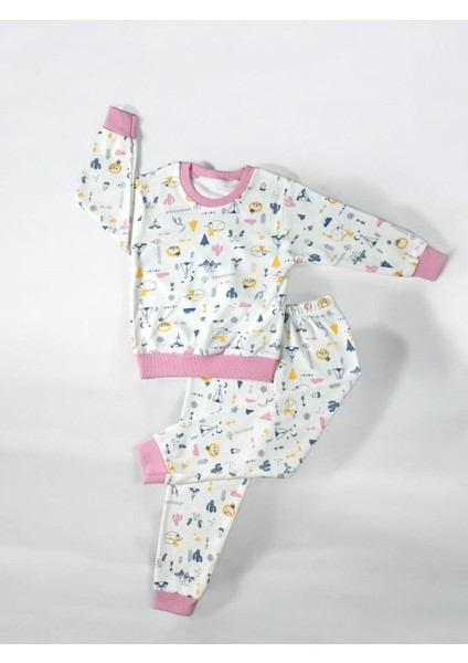 Çocuk Pijama Takımı Büyük Boy Ribanalı Tezgah Altı