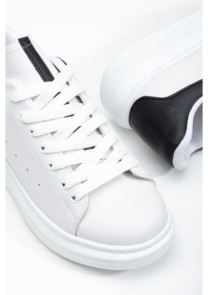 Fersatie Beyaz - Siyah Kadın Sneaker Günlük Ayakkabı modelleri