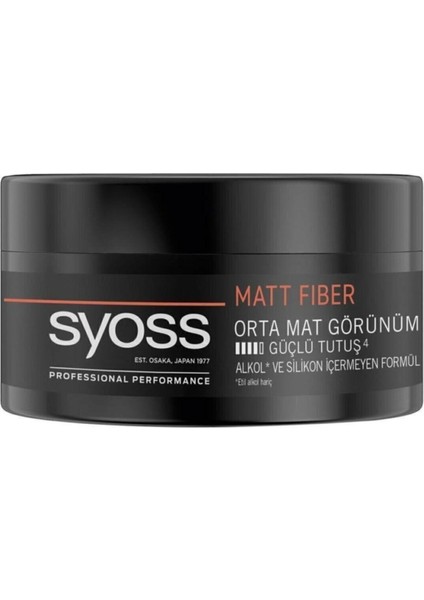 Fiber High Control Şekillendirici Mat Wax Yüksek Tutuculuk- Karbon