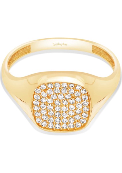 14 Ayar Sarı Altın Trend Yüzük modelleri
