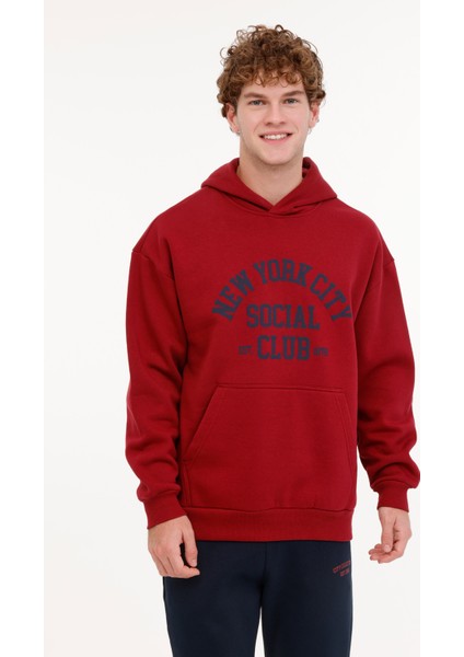 ml Mıke 17CTY112 4pr Bordo Erkek Sweatshirt