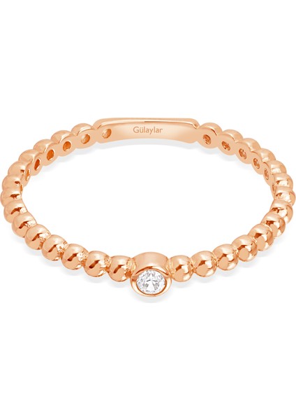 14 Ayar Rose Altın Trend Yüzük modelleri