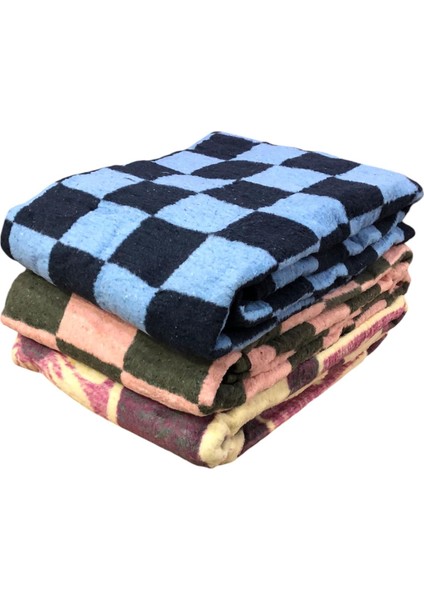 Tek Kişilik Şantiye Işçi Peluş Battaniye Sıcak Tutan 160 X 210 Karışık