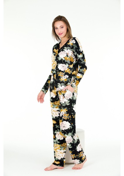 Büyük Beden Düğümeli Desenli Pijama Takım fırsatları