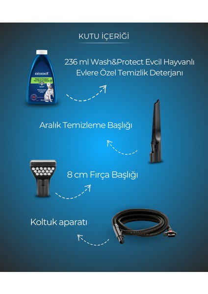 Powerwash Pet Evcil Hayvanlı Evlere Özel Halı – Koltuk Yıkama Makinesi