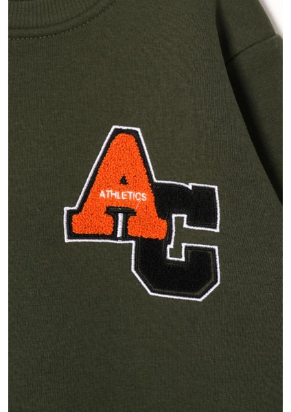 AC Nakışlı Haki Renk Erkek Çocuk Sweat fiyatları