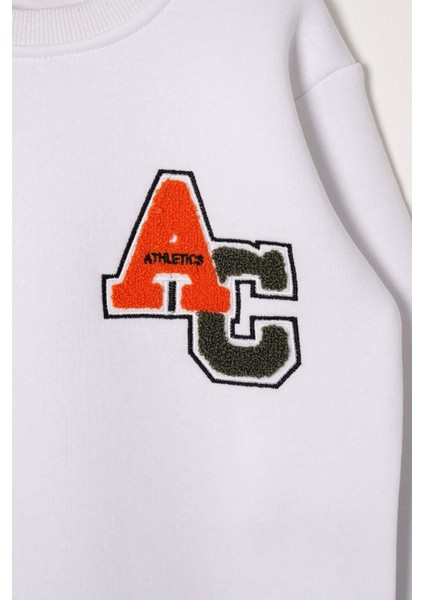 Suzene Ac Nakışlı Beyaz Renk Erkek Çocuk Sweat fiyatları