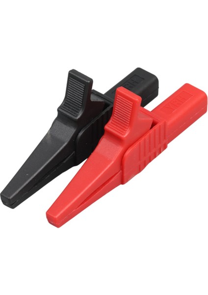 4 mm Banan Jack Girişli Krokodil Catııı (IC-243C) Siyah+Kırmızı - 2'li