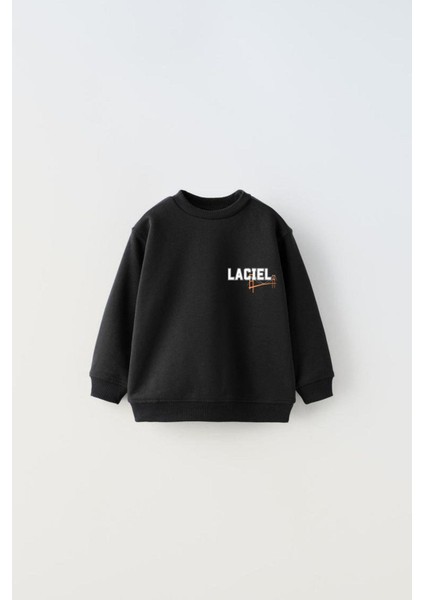 Siyah Istanbul Desenli Kışlık Pamuklu Sweatshirt Eşofman Alt-Üst Takım Unisex modelleri
