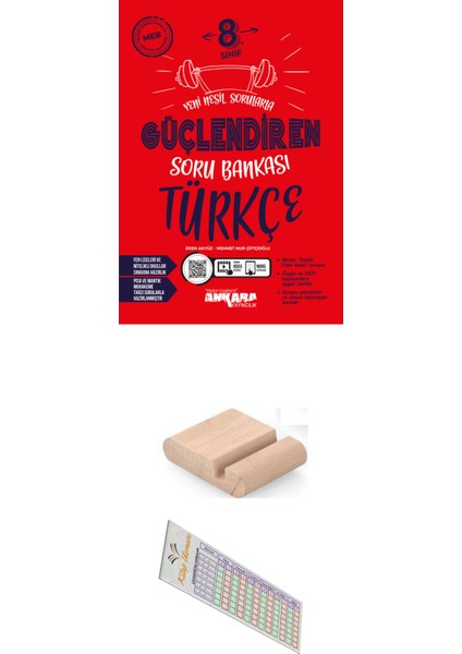 8. Sınıf Güçlendiren Türkçe Soru Bankası+Telefon Tutucu+Soru Çözüm Ayracı