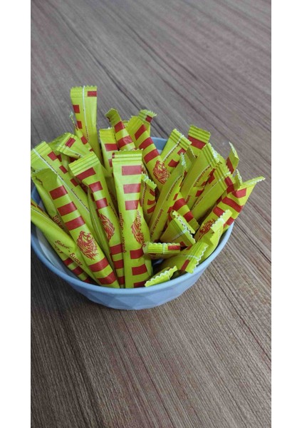Aydopak Sarı Kırmızı Taraftar Stick Toz Şeker 3gr/ 100 Adet