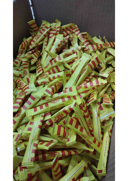 Aydopak Sarı Kırmızı Taraftar Stick Toz Şeker 3gr/ 100 Adet