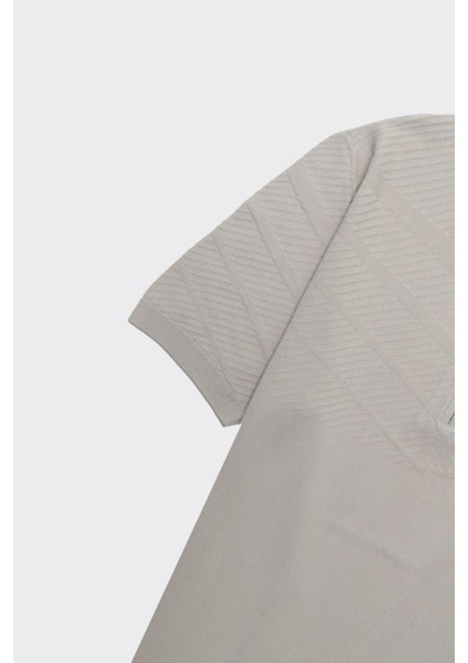 Fermuarlı Polo Yaka Kısa Kol Erkek T-Shirt modelleri