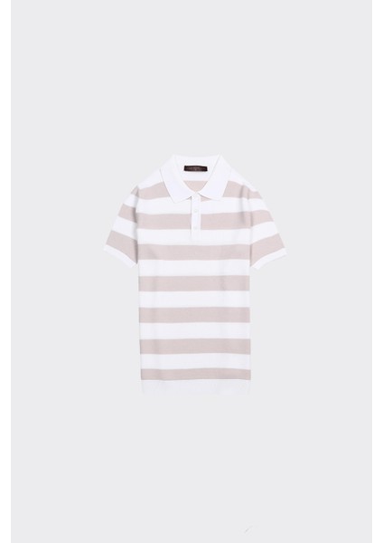 Fermuarlı Polo Yaka Kısa Kol Erkek T-Shirt