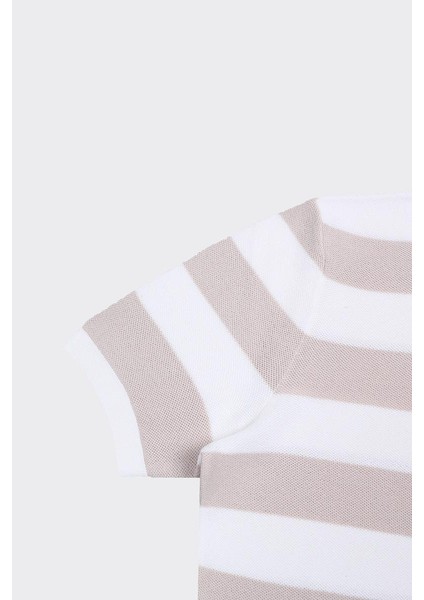 Fermuarlı Polo Yaka Kısa Kol Erkek T-Shirt modelleri