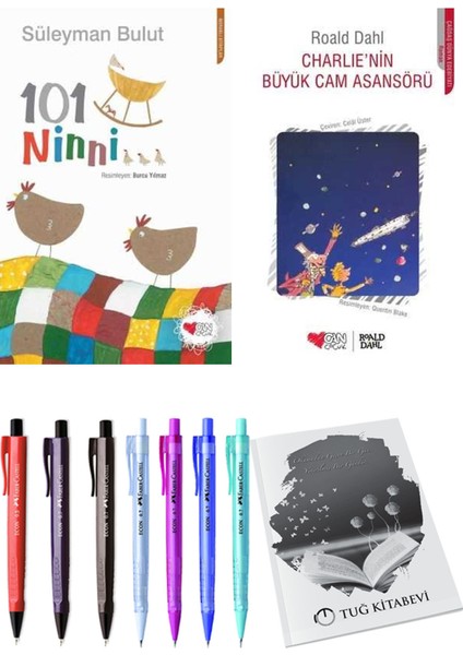 Charlie'nin Büyük Cam Asansörü ve 101 Ninni Süleyman Bulut 2'li Set + Hediyeli