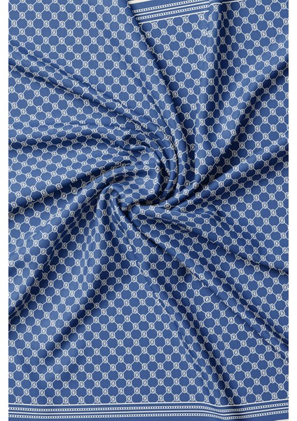 Tivil Ipek Monogram Eşarp 37144-AÇIK Kahve Ekru