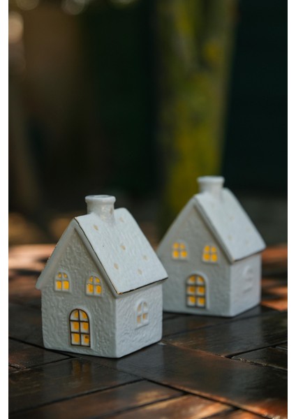 Işıklı Porselen Ev Yılbaşı Dekor fiyatları