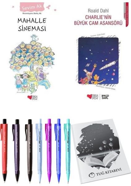 Charlie'nin Büyük Cam Asansörü ve Mahalle Sineması 2'li Set + Hediyeli